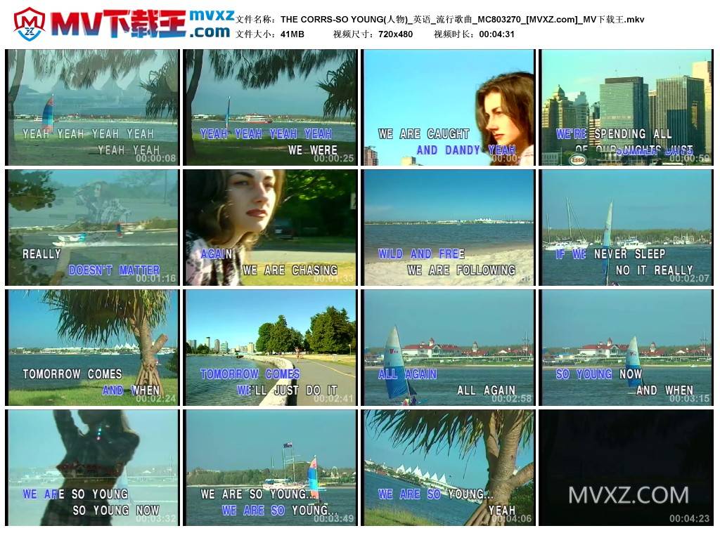THE CORRS-SO YOUNG(人物)_英语_流行歌曲_MC803270